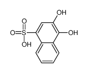 3,4-dihydroxynaphthalene-1-sulfonic acid Structure