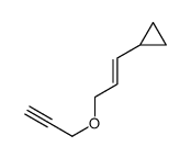 3-prop-2-ynoxyprop-1-enylcyclopropane Structure