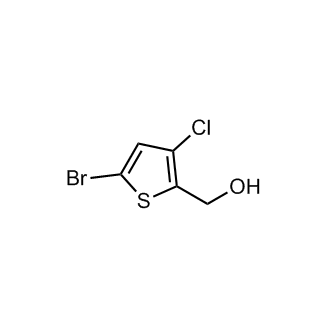 (5-Bromo-3-chlorothiophen-2-yl)methanol structure