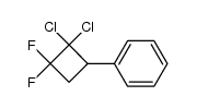 2,2-dichloro-1,1-difluoro-3-phenyl-cyclobutane结构式