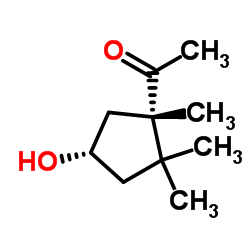 Ethanone, 1-(4-hydroxy-1,2,2-trimethylcyclopentyl)-, (1S-cis)- (9CI)结构式