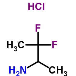 3,3-Difluoro-2-butanamine hydrochloride (1:1) Structure