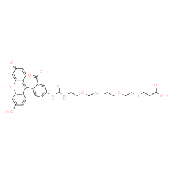 Fluorescein-PEG4-Acid Structure