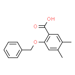 2-Benzyloxy-4,5-dimethylbenzoic acid Structure