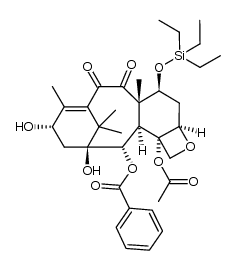 7-TES-9,10-diketobaccatin III Structure