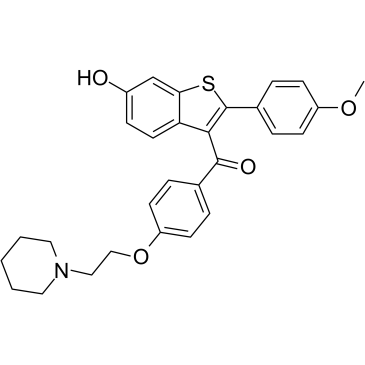 Raloxifene 4-Monomethyl Ether结构式