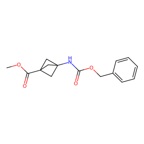 Methyl 3-{[(benzyloxy)carbonyl]amino}bicyclo[1.1.1]pentane-1-carboxylate结构式