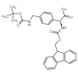 fmoc-d, l-phg(4-ch2nhboc) Structure