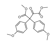 Methyl-2,2-bis-(p-methoxy-phenyl)-3-oxo-succinat结构式