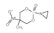 Aziridine,1-(5-methyl-5-nitro-2-oxido-1,3,2-dioxaphosphorinan-2-yl)-结构式