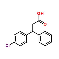 3-(4-Chlorophenyl)-3-phenylpropanoic acid结构式