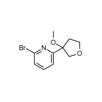 2-Bromo-6-(3-methoxytetrahydrofuran-3-yl)pyridine structure