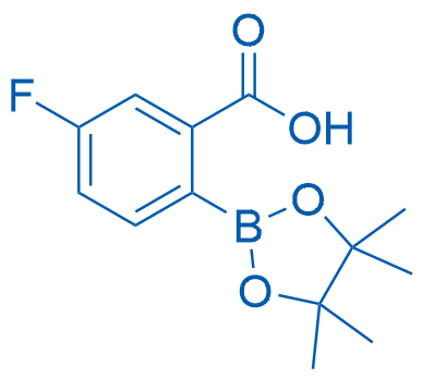 5-氟-2-(4,4,5,5-四甲基-1,3,2-二氧硼杂环戊烷-2-基)苯甲酸图片