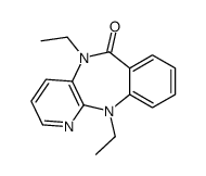 5,11-diethylpyrido[2,3-b][1,4]benzodiazepin-6-one结构式