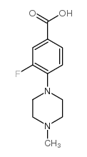 3-Fluoro-4-(4-methyl-1-piperazinyl)benzoic Acid Structure