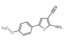 2-AMINO-5-(4-METHOXY-PHENYL)-FURAN-3-CARBONITRILE picture