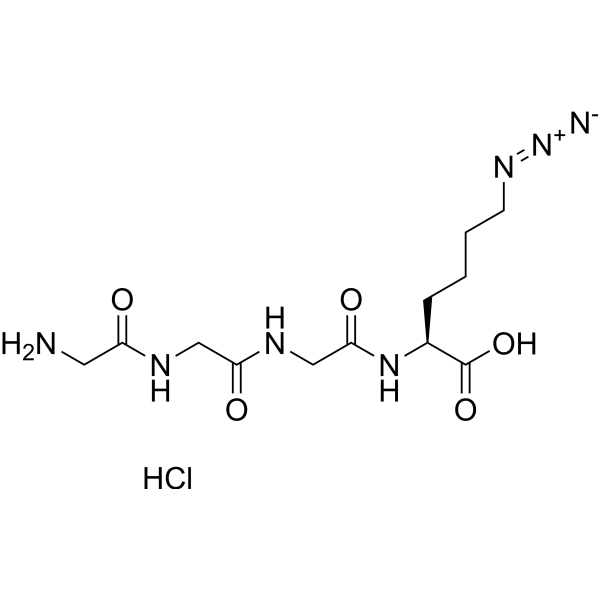 H-(Gly)3-Lys(N3)-OH hydrochloride structure