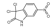 3,3-dichloro-6-nitro-1,3-dihydro-indol-2-one结构式