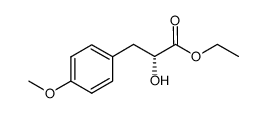 2-HYDROXY-3-(4-METHOXY-PHENYL)-PROPIONIC ACID ETHYL ESTER结构式