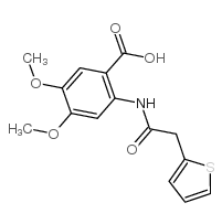 4,5-DIMETHOXY-2-(2-THIOPHEN-2-YL-ACETYLAMINO)-BENZOIC ACID structure