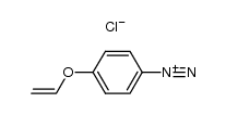 p-vinyloxybenzenediazonium chloride Structure