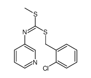 (2-Chlorophenyl)methyl methyl 3-pyridinylcarbonimidodithioate structure