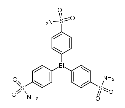 Tri(p-sulfamoylphenyl)bismutan Structure