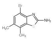 2-BENZOTHIAZOLAMINE, 4-BROMO-6,7-DIMETHYL- Structure