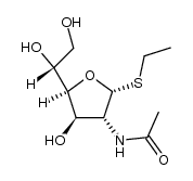 ethyl 2-acetamido-2-deoxy-1-thio-α-D-glucofuranoside Structure