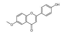 4-羟基-6-甲氧基黄酮结构式