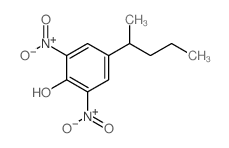 2,6-dinitro-4-pentan-2-yl-phenol结构式