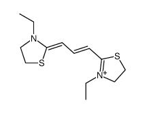 1,3-bis-(3-ethyl-4,5-dihydro-thiazol-2-yl)-trimethinium Structure