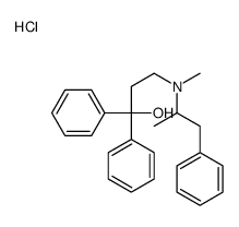 3-[methyl(1-phenylpropan-2-yl)amino]-1,1-diphenylpropan-1-ol,hydrochloride Structure