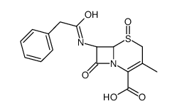 [6R-(6α,7β)]-3-methyl-8-oxo-7-(phenylacetamido)-5-thia-1-azabicyclo[4.2.0]oct-2-ene-2-carboxylic acid 5-oxide picture