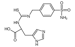 (2S)-3-(1H-imidazol-5-yl)-2-[(4-sulfamoylphenyl)methylcarbamothioylamino]propanoic acid Structure