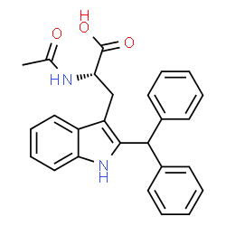 (αR)-α-(Acetylamino)-α-(diphenylmethyl)-1H-indole-3-propionic acid picture