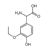 AMINO-(4-HYDROXY-3-ETHOXY-PHENYL)-ACETIC ACID structure