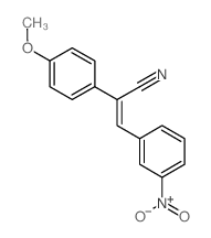 3-(3-(Hydroxy(oxido)amino)phenyl)-2-(4-methoxyphenyl)acrylonitrile结构式