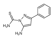 5-amino-3-phenyl-pyrazole-1-carbothioic acid amide结构式