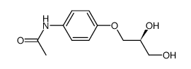 (2S)-1-(4-acetamidophenoxy)-2,3-propanediol结构式