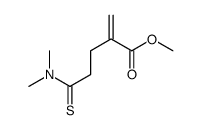 Pentanoic acid,5-(dimethylamino)-2-methylene-5-thioxo-,methyl ester Structure