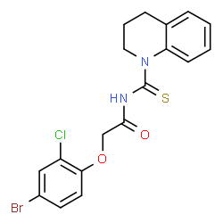 2-(4-bromo-2-chlorophenoxy)-N-(3,4-dihydro-1(2H)-quinolinylcarbonothioyl)acetamide picture