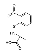 (2S)-2-[(2-nitrophenyl)sulfanylamino]propanoic acid Structure