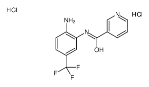 N-[2-amino-5-(trifluoromethyl)phenyl]pyridine-3-carboxamide,dihydrochloride Structure