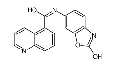 5-Quinolinecarboxamide,N-(2,3-dihydro-2-oxo-6-benzoxazolyl)-(9CI)结构式