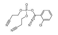 [(2-chlorophenyl)-diazomethyl] bis(2-cyanoethyl) phosphate Structure