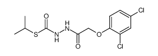 N'-[2-(2,4-Dichloro-phenoxy)-acetyl]-hydrazinecarbothioic acid S-isopropyl ester Structure