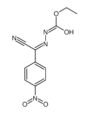 ethyl N-[[cyano-(4-nitrophenyl)methylidene]amino]carbamate结构式