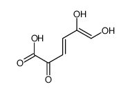 5,6-dihydroxy-2-oxohexa-3,5-dienoic acid结构式