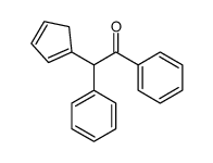 2-cyclopenta-1,3-dien-1-yl-1,2-diphenylethanone结构式